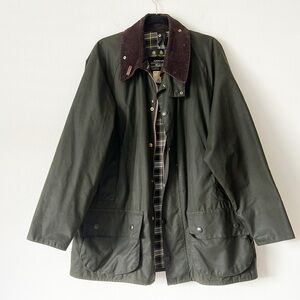 Barbour BEDALE WAX Oiled Jacket sage green Men